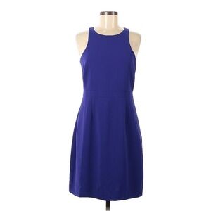 [J. Crew] Byzantine Cutaway Crepe Halter Set-In Waist Halter Dress + Pockets